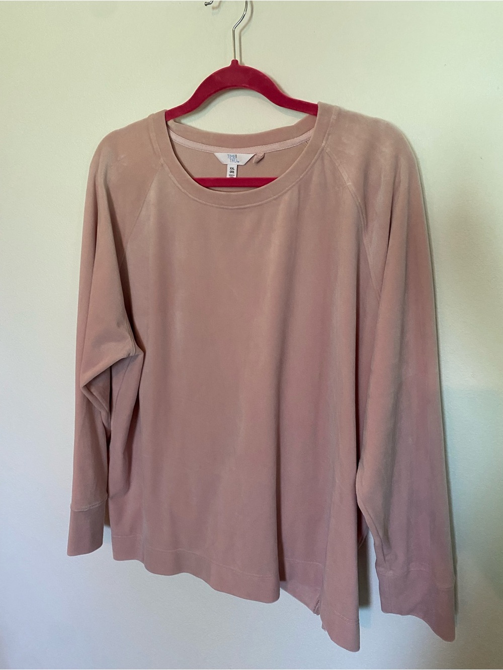 Time and Tru Dusty Rose Women’s Velour Sweatshirt and matching Pants